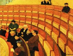Felix Vallotton The Third Gallery at the Theatre du Chatelet Germany oil painting art